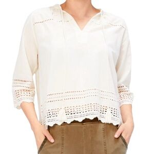 Xcvi Lulu top in weathered white s